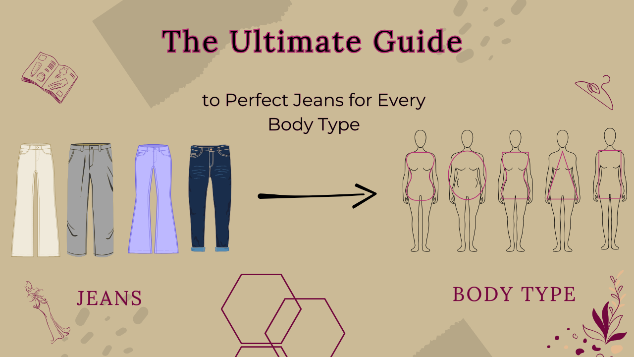 a huge guide to bottom wear according to body type a poster showing bottom wear guide according to body type