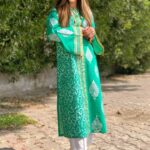 Mehasa Block Printed Lawn Shirt For Women